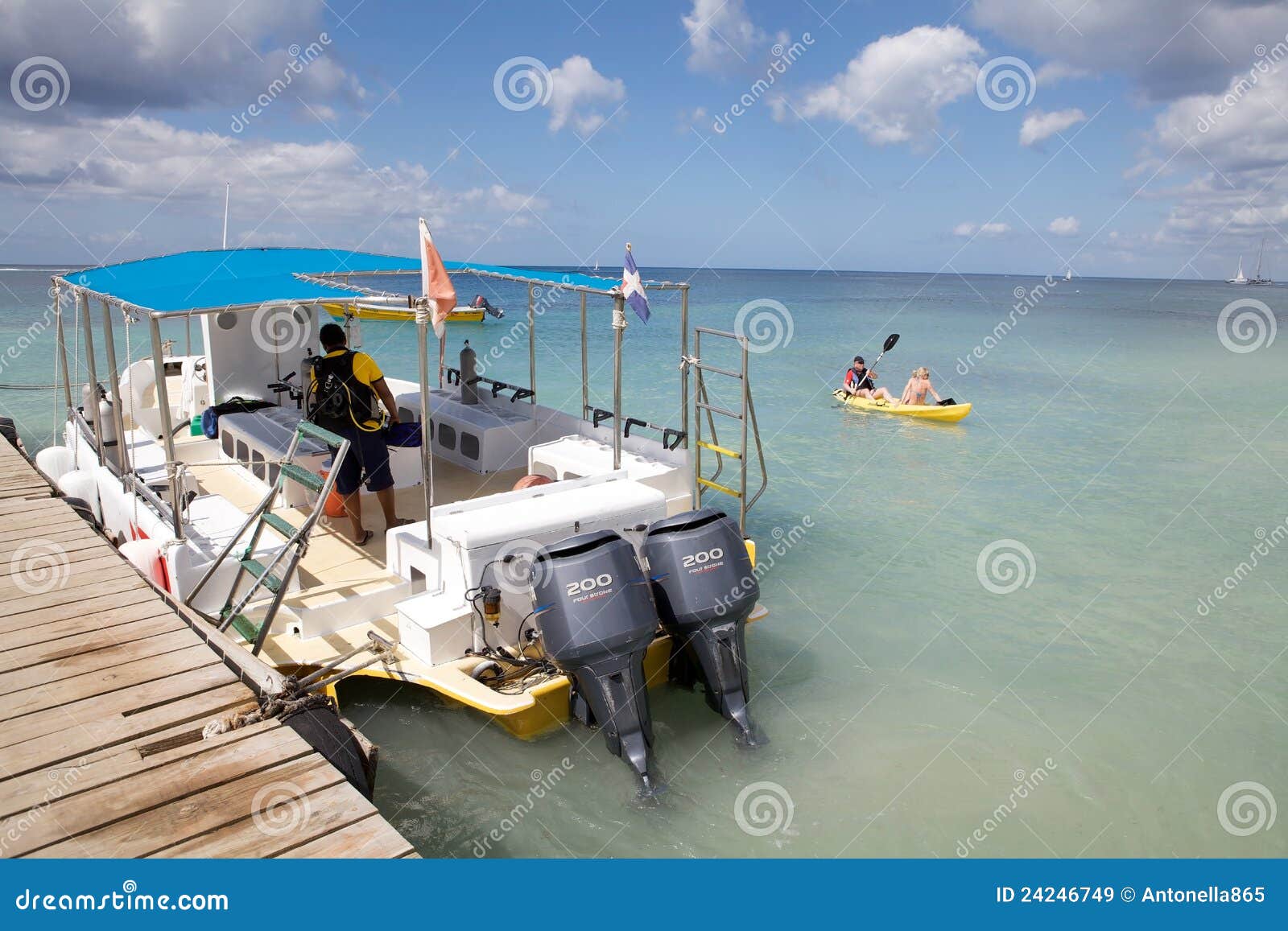 Boat for Recreational Diving Editorial Stock Image Image of american