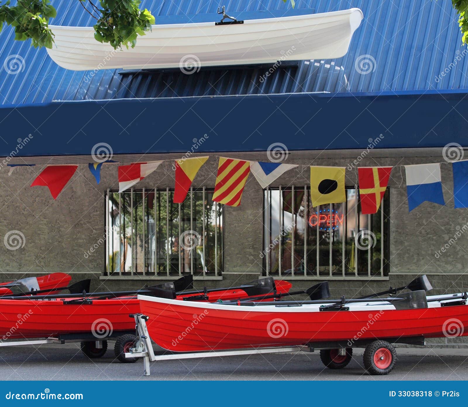 Boat rental store stock photo. Image of entertainment 33038318