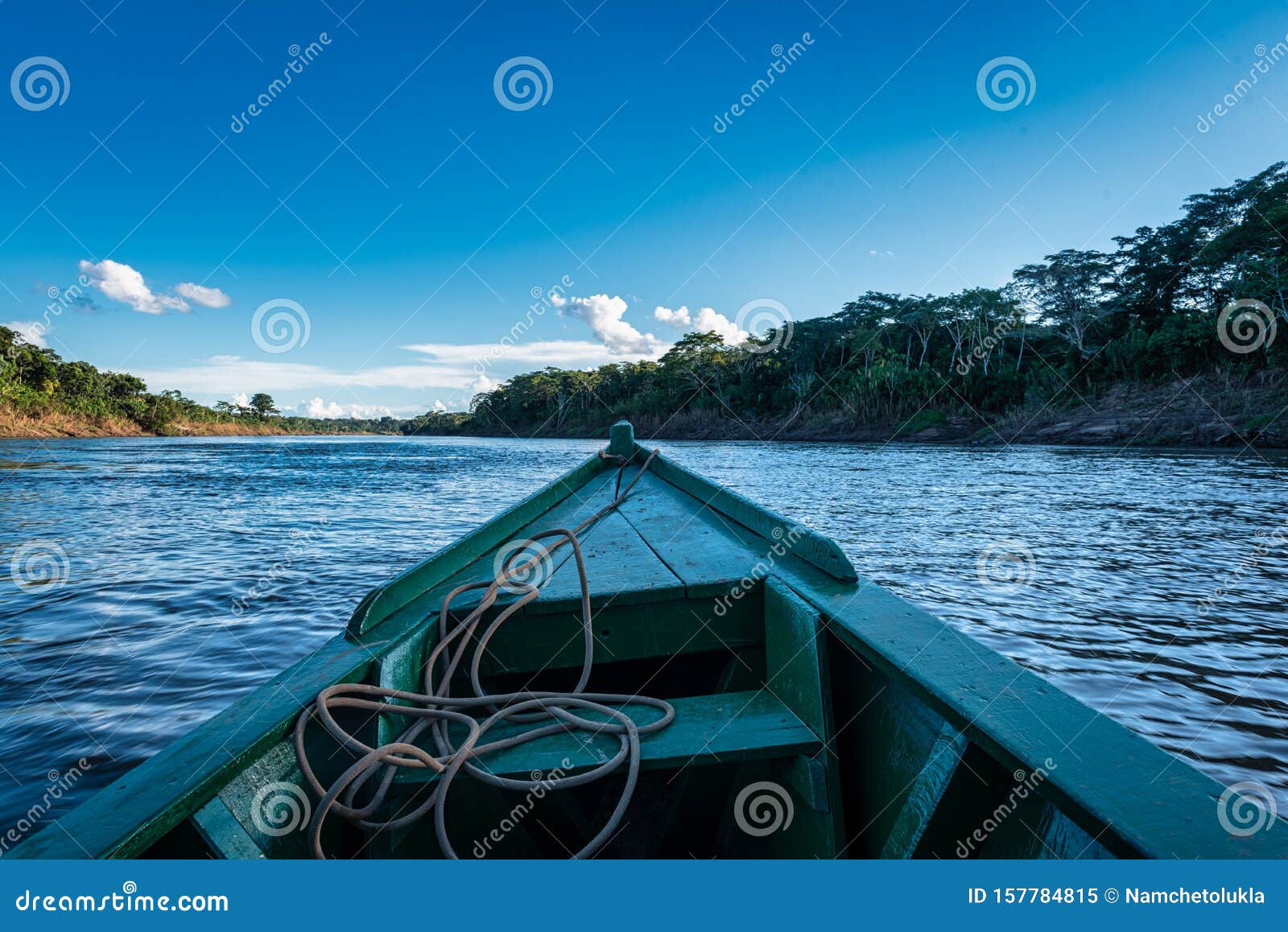 boat on rio madre de dios