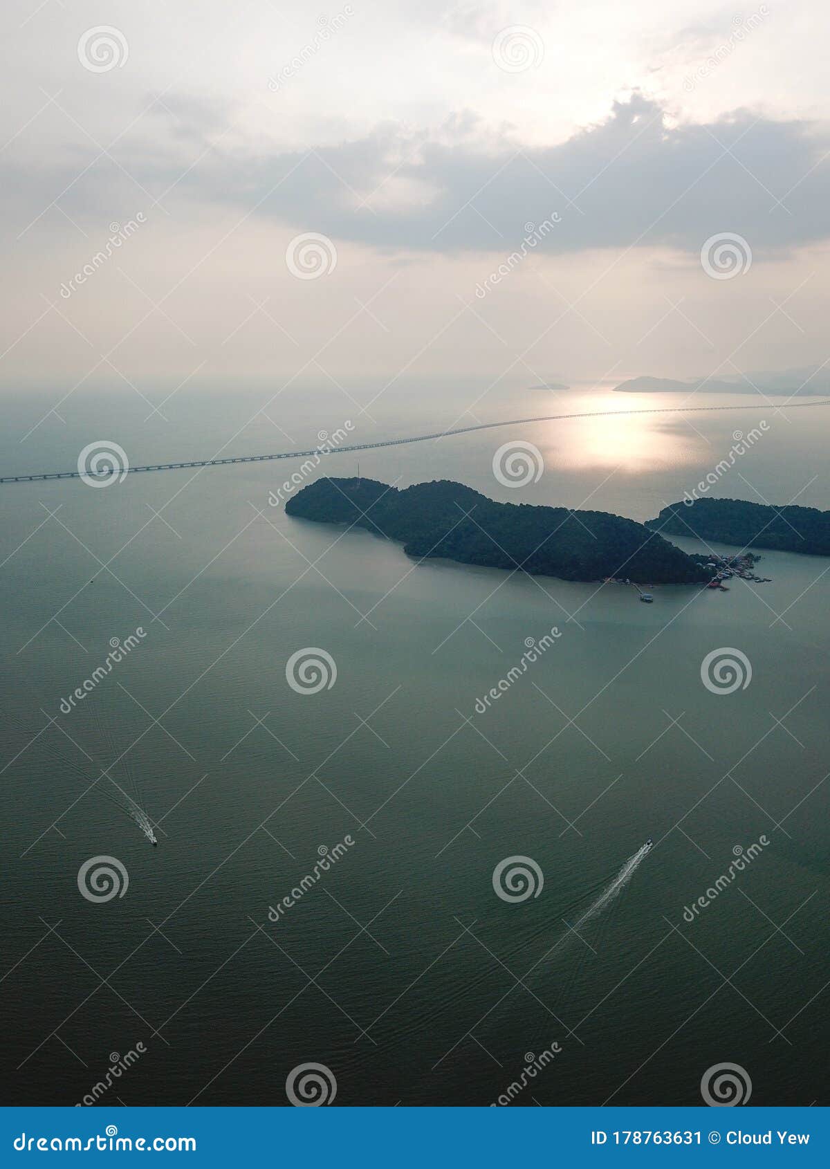 boat sail near pulau aman