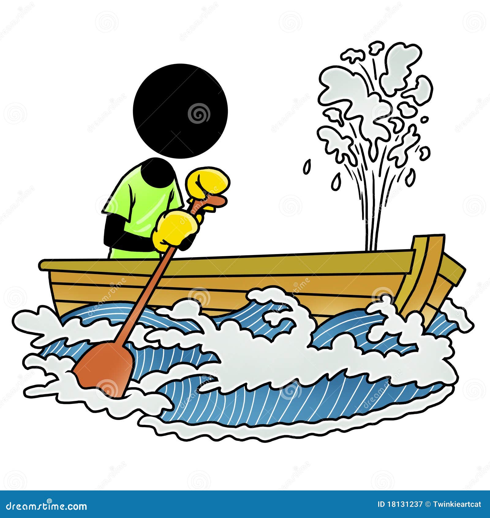 Boat Sinking Stock Illustration Illustration Of Cartoon