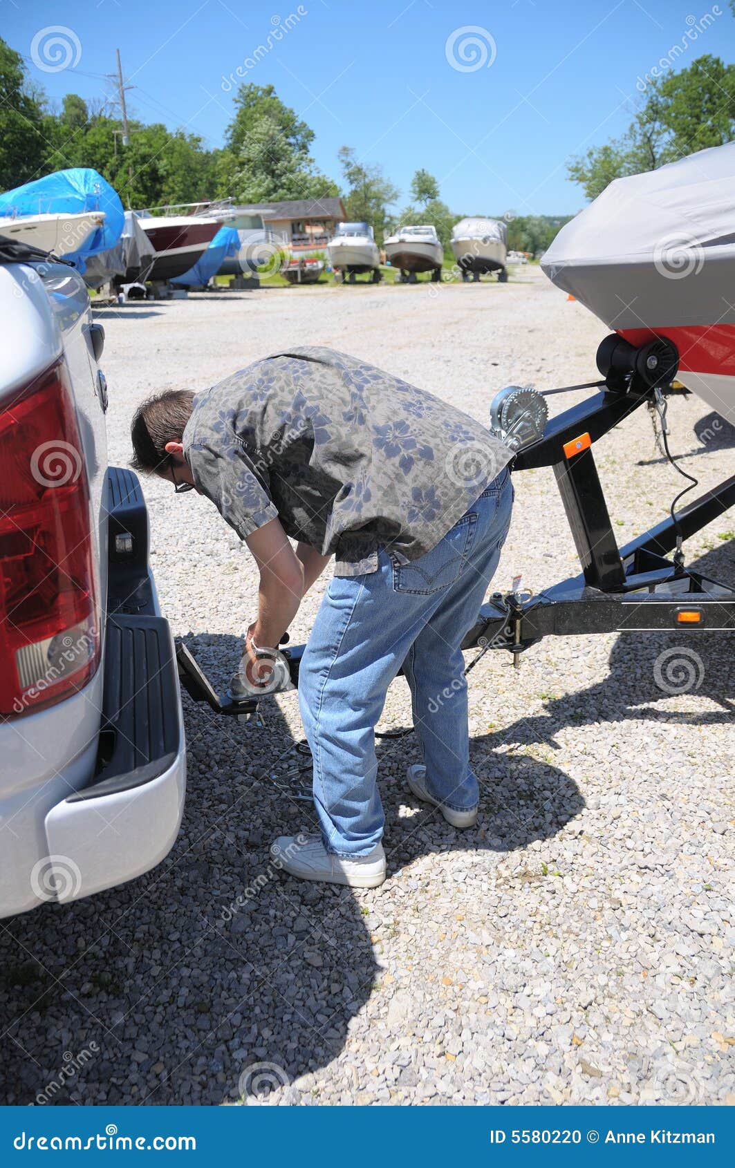 Boat Trailer Hitch stock photo. Image of bending, hitching 5580220