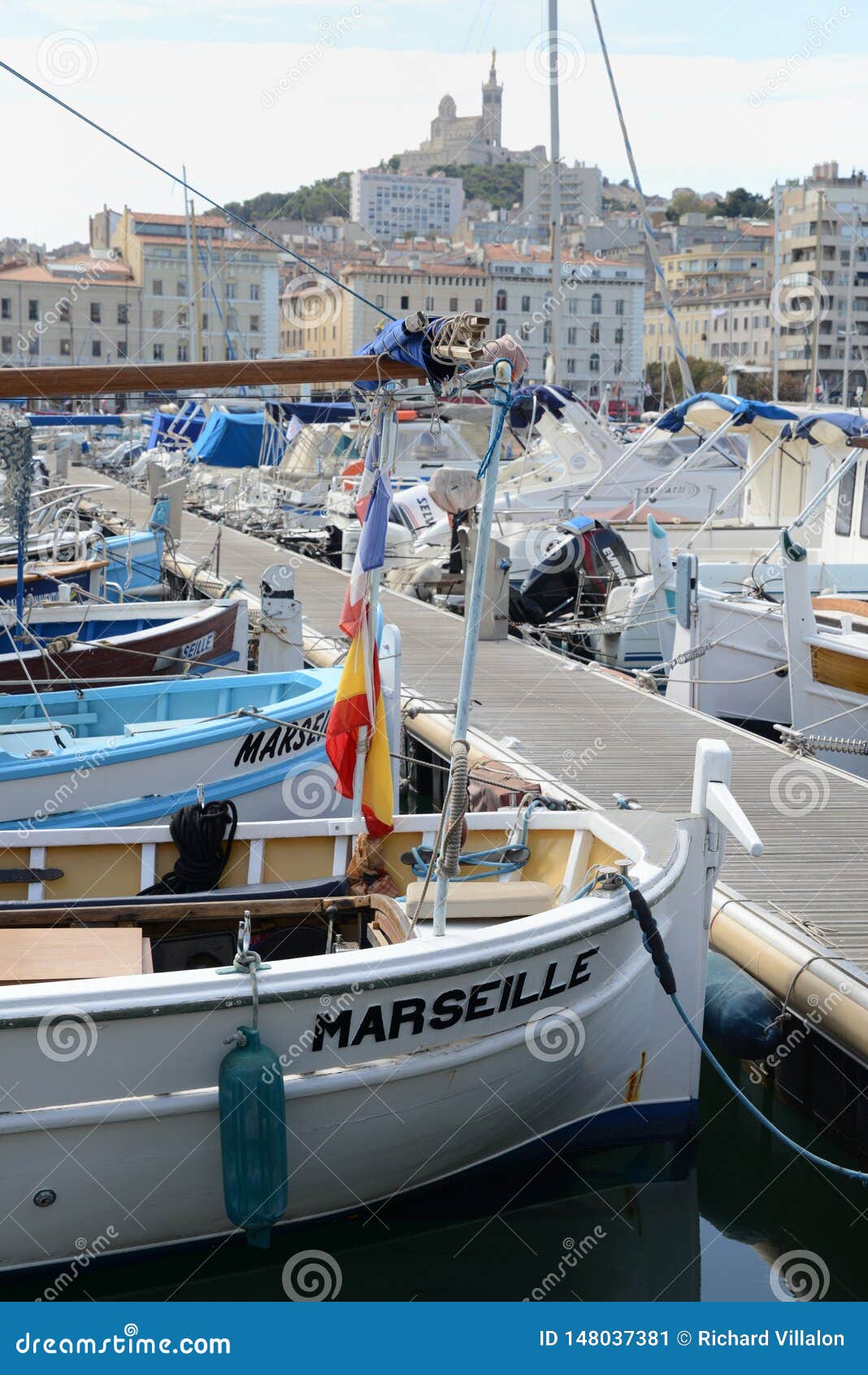 The Old Port of Marseille in the South of France Stock Image - Image of ...