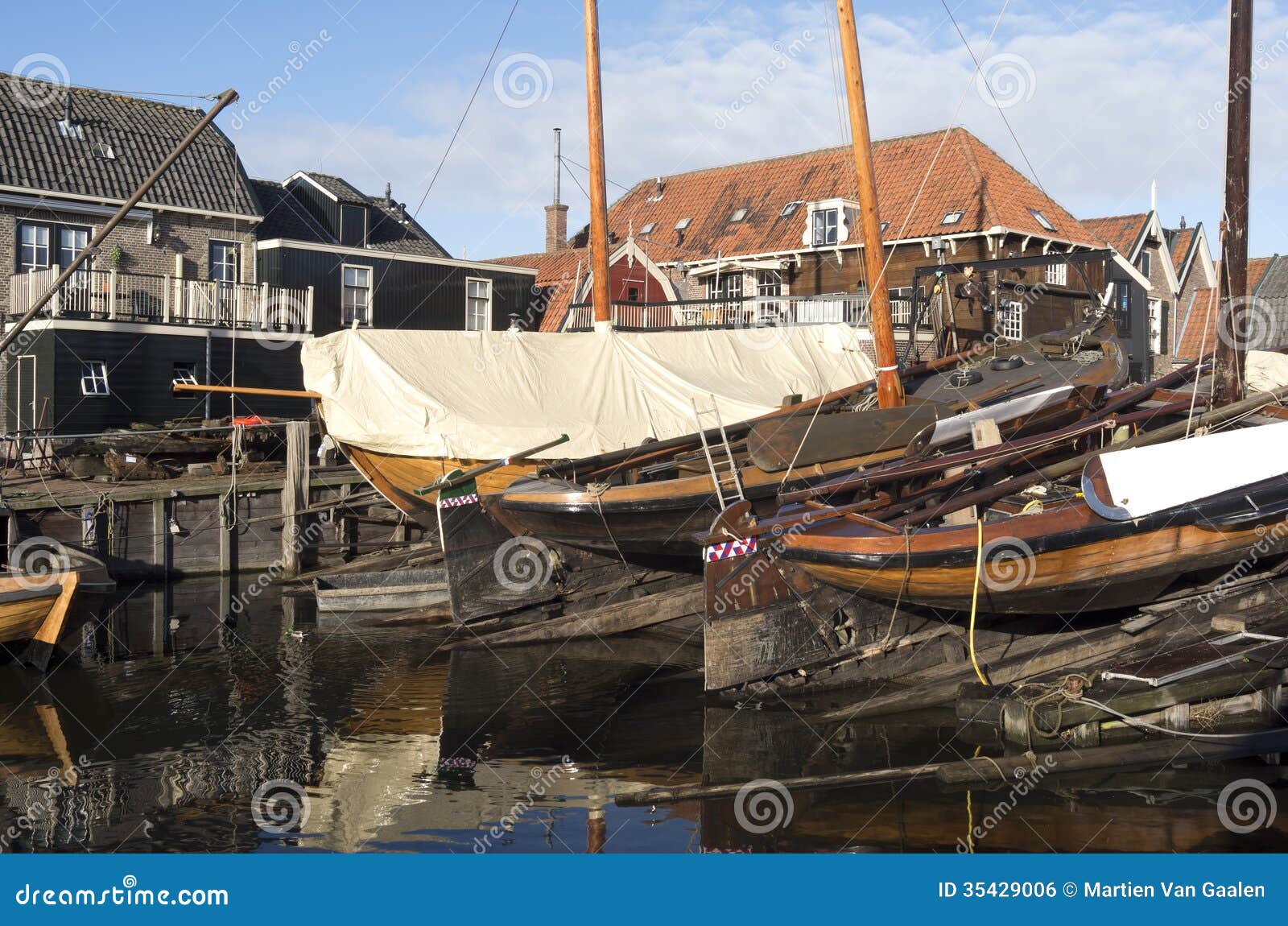 Boat Yard For Fishing Boats. Royalty Free Stock Image ...