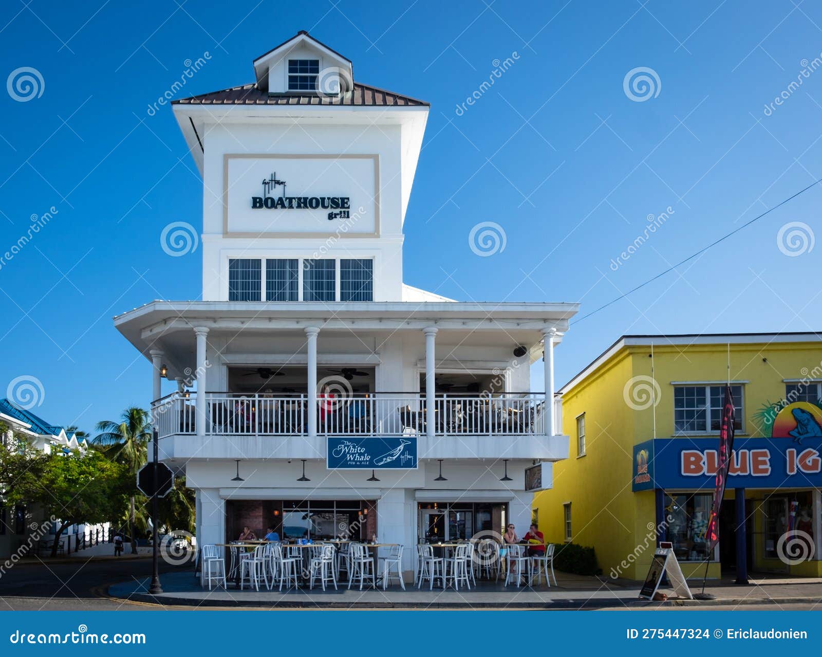 Grand CaymanBoathouse Grill Editorial Stock Image Image of facade