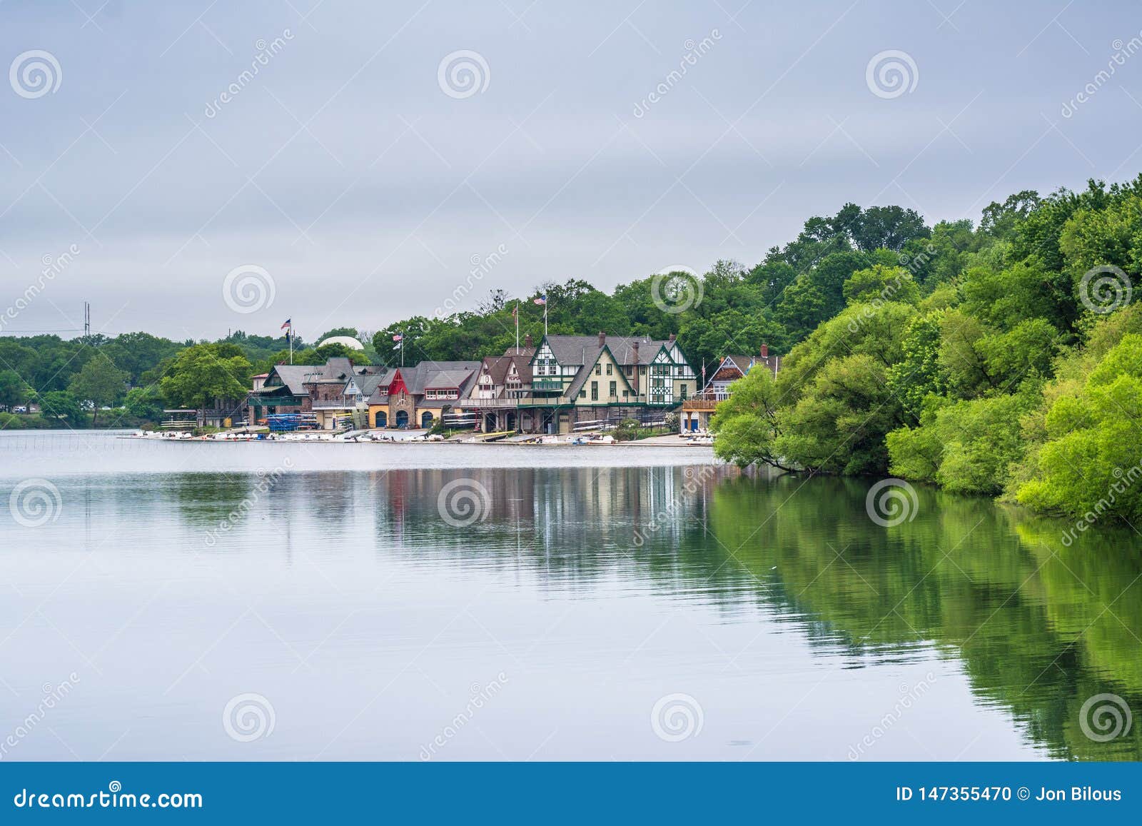 Boathouse Row, Along the Schuylkill River, in Philadelphia ...