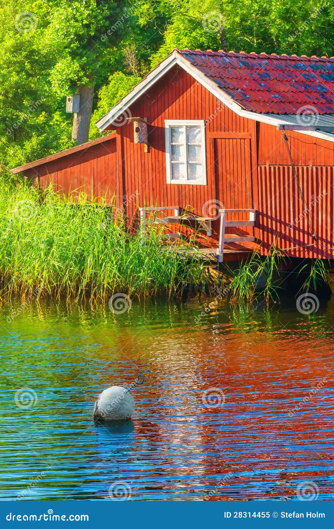 Boathouse during summer stock image. Image of house, houses 28314455