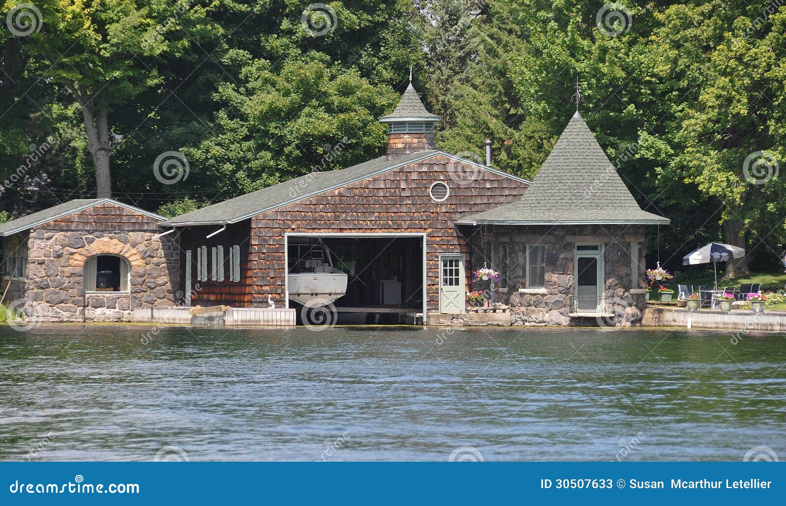 boathouse in the thousand islands america
