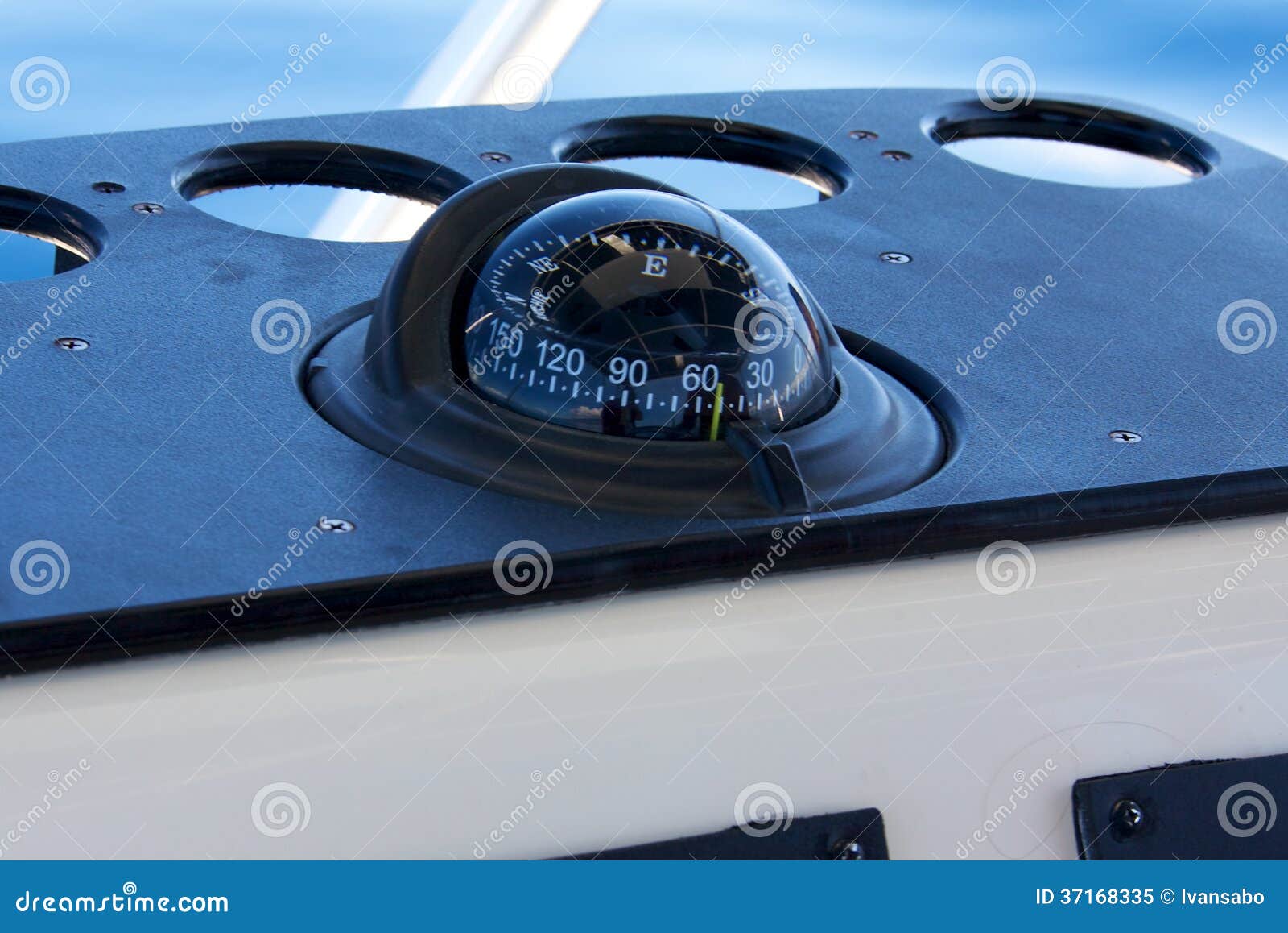 Boating compass stock image. Image of point, marine, control 37168335