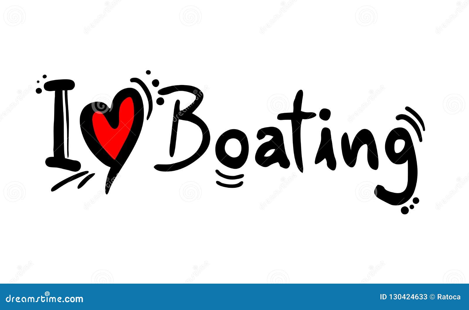 Boating love message stock vector. Illustration of boating 130424633