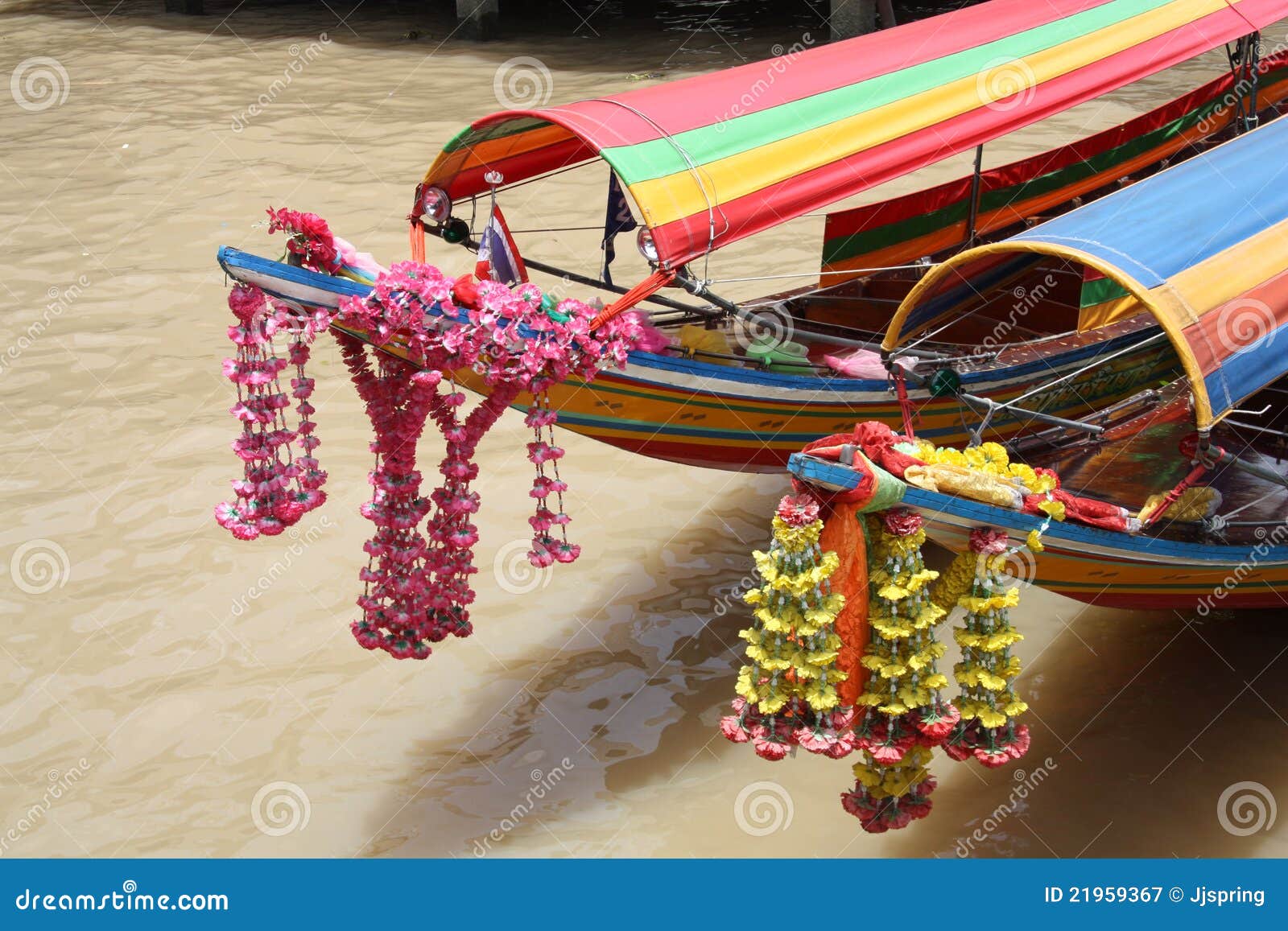 boats at the chao phraya river in bangkok