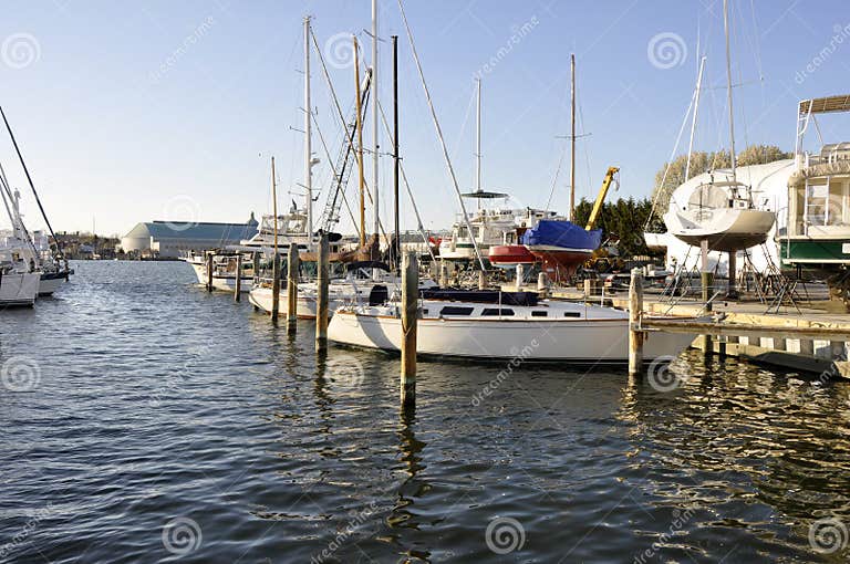 Boats in Chesapeake Bay stock photo. Image of wharf, maryland - 9355224