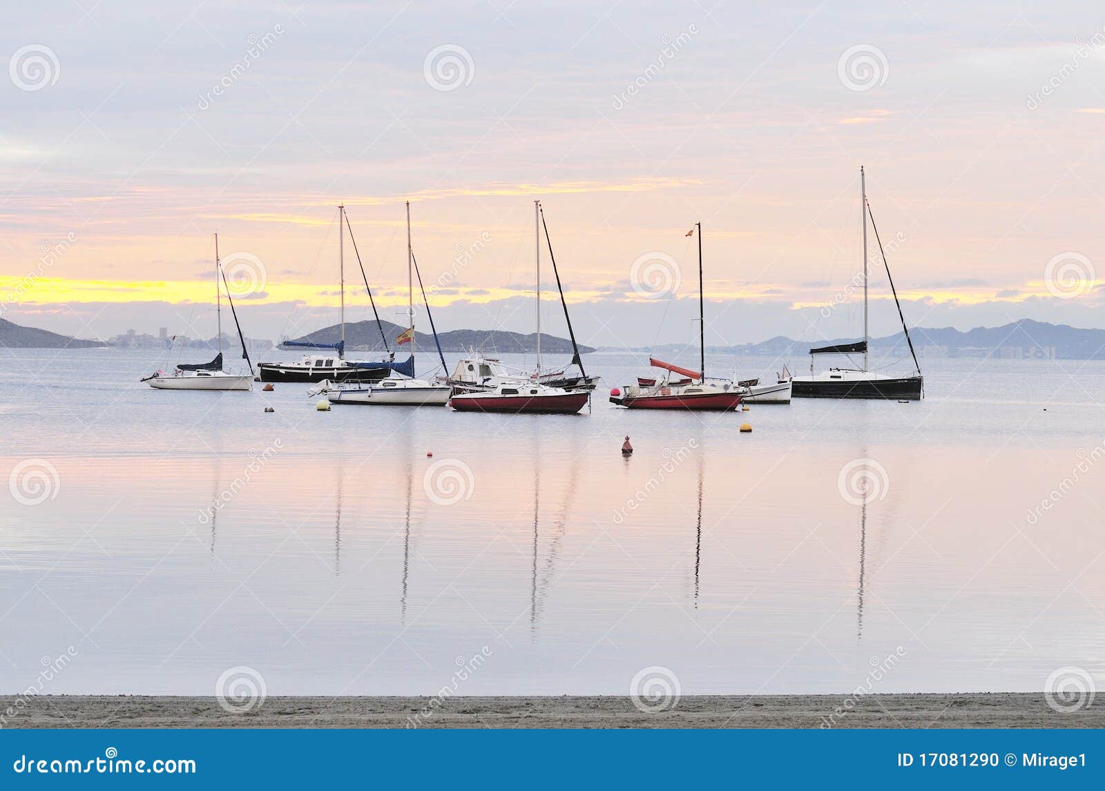 boats at daybreak