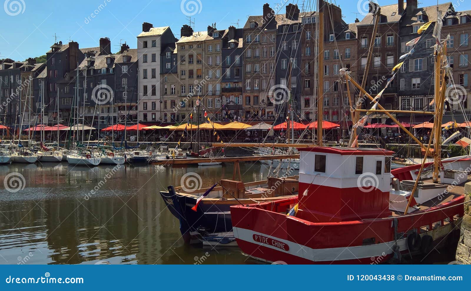 Boats Docked on Honfleur Bay Editorial Stock Photo - Image of sail ...
