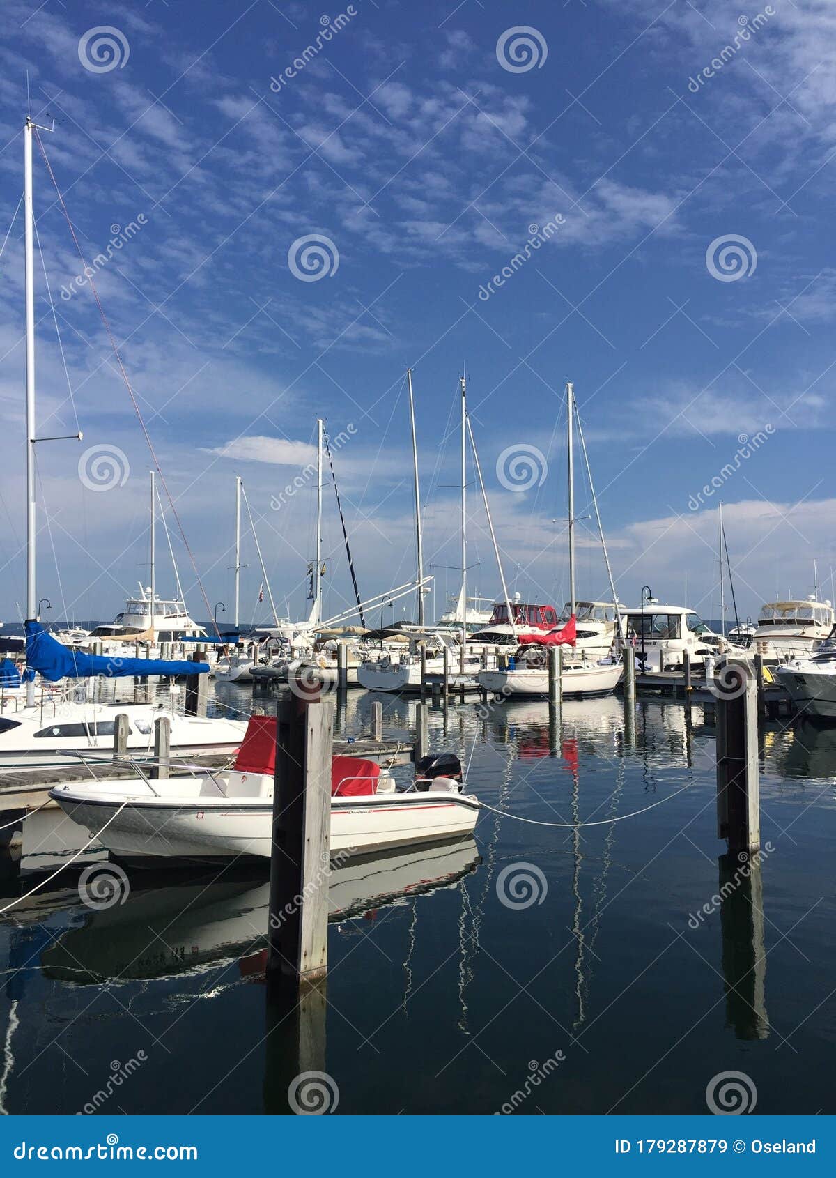 petoskey public marina in petoskey, michigan.