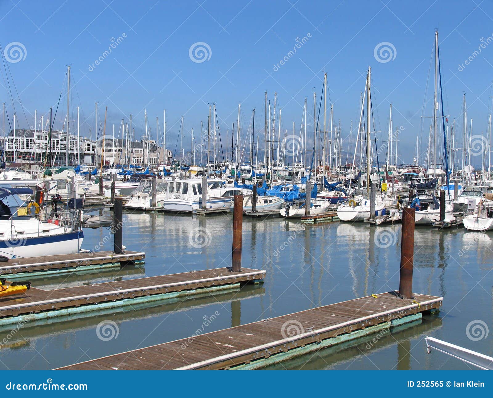 Boats at Fisherman S Wharf, San Francisco Stock Image - Image of sail ...