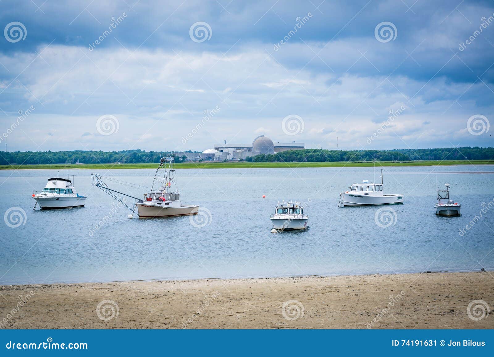 Boats in Hampton Harbor, in Hampton Beach, New Hampshire. Editorial Photo Image of color