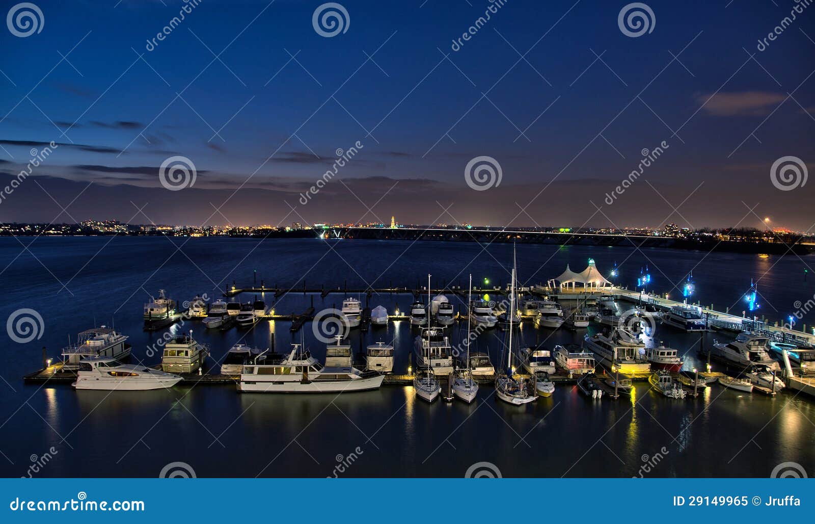 Boats Docked at National Harbor at Sunset Stock Image Image of pier