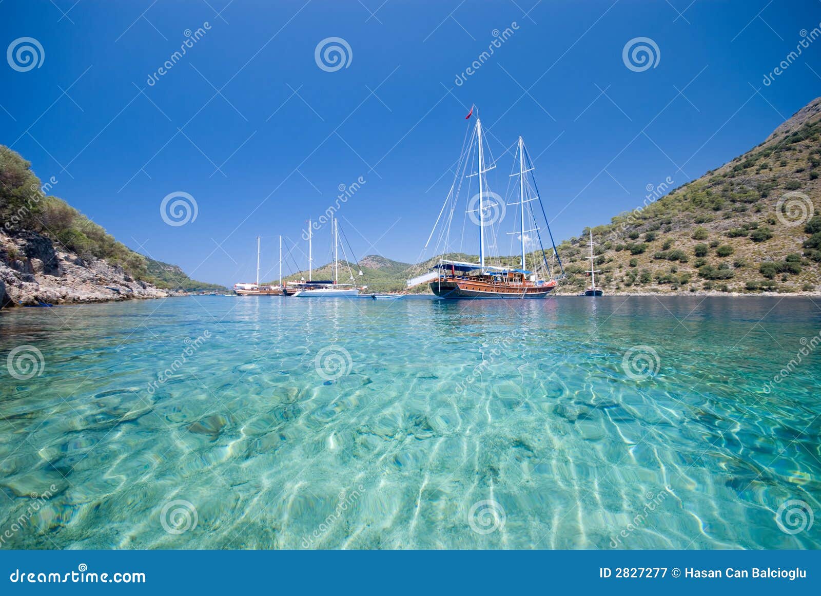 boats on the mediterranean sea