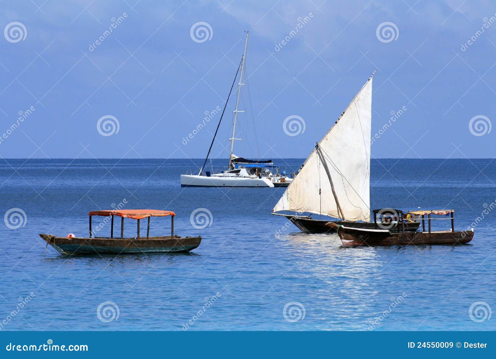 Boats in Zanzibar stock image. Image of moor, modern 24550009