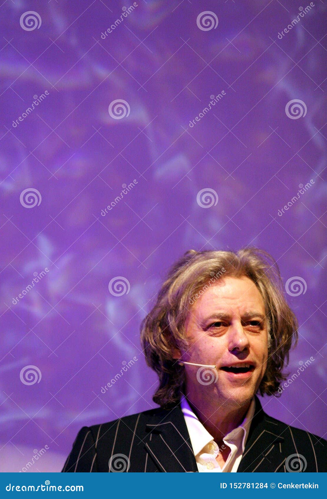 Bob Geldof Portrait Editorial Stock Image Image Of Editorial 152781284