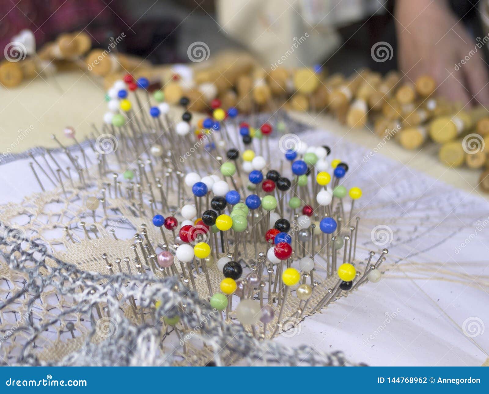 bobbin lace making