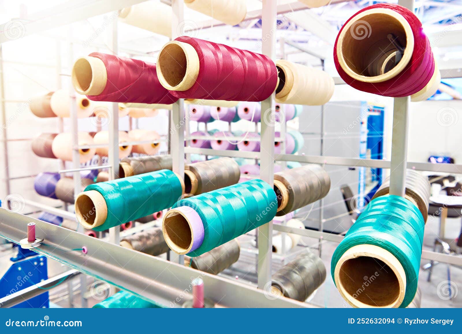 Knitting Machine Detail RoyaltyFree Stock Image