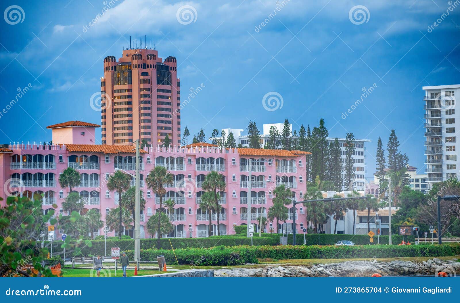 Boca Raton Buildings Along the River from South Inlet Park, Florida