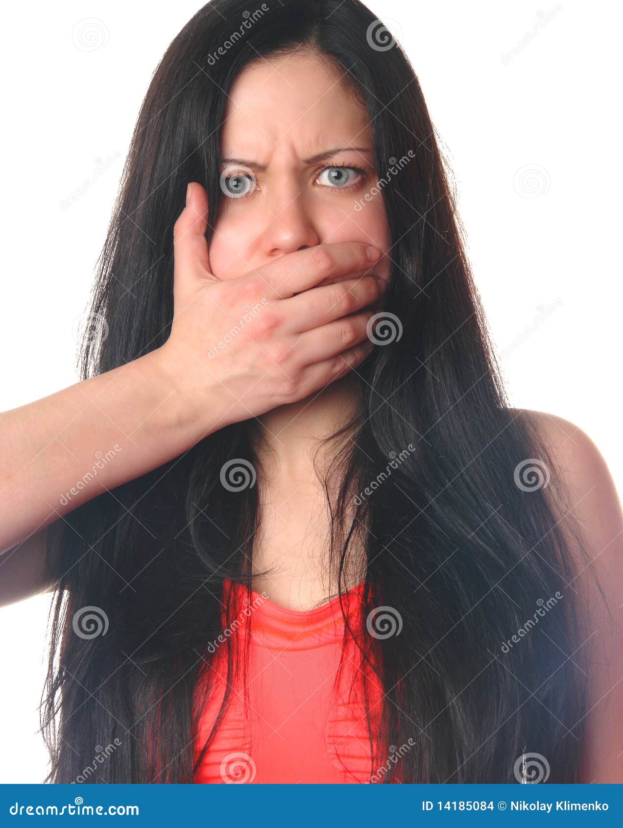 Sorriso A Bocca Chiusa Significato Bocca chiusa donna fotografia stock. Immagine di pazzesco - 14185084