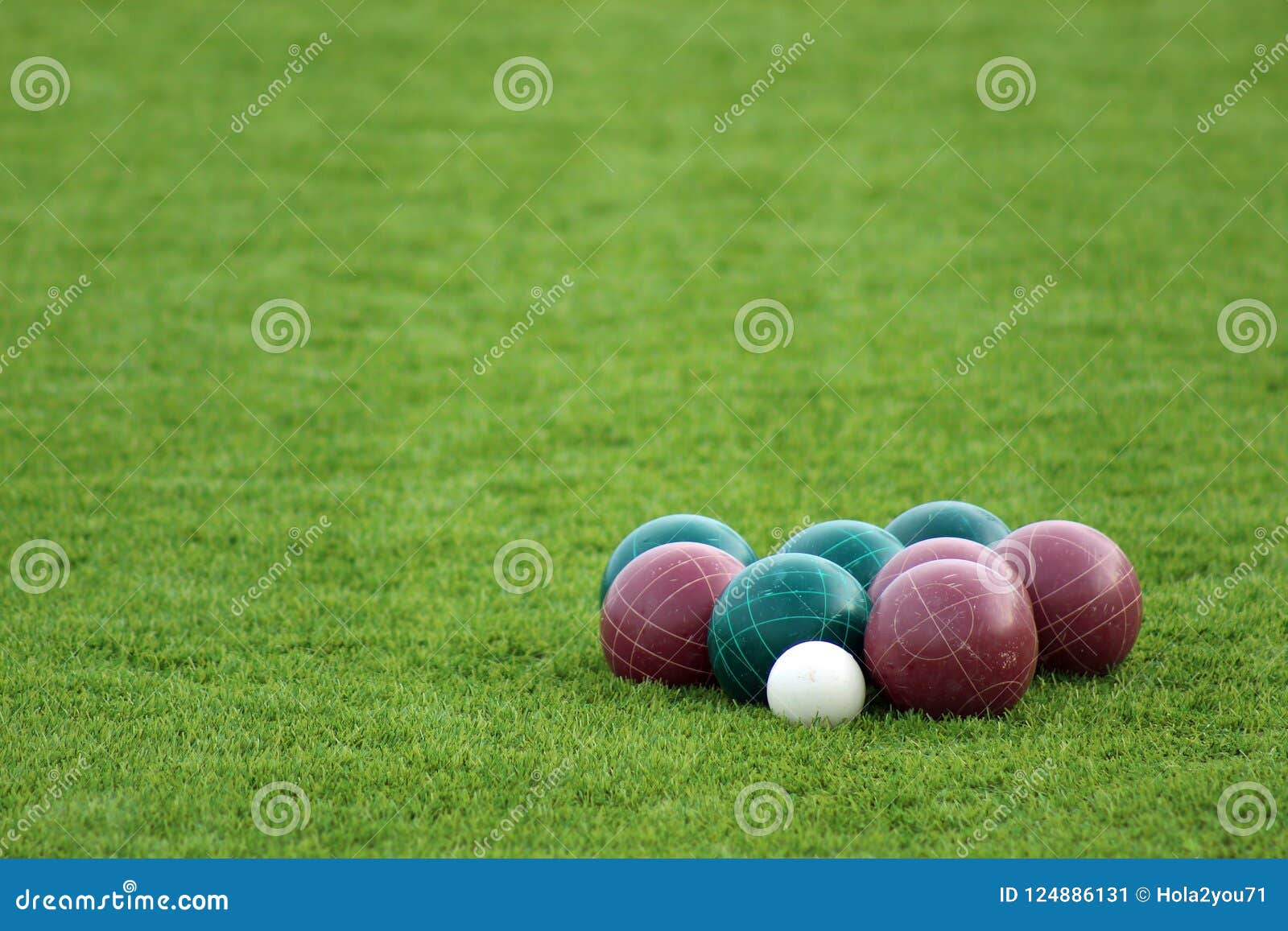 Bocce ball beginnings stock image. Image of backgrounds 124886131