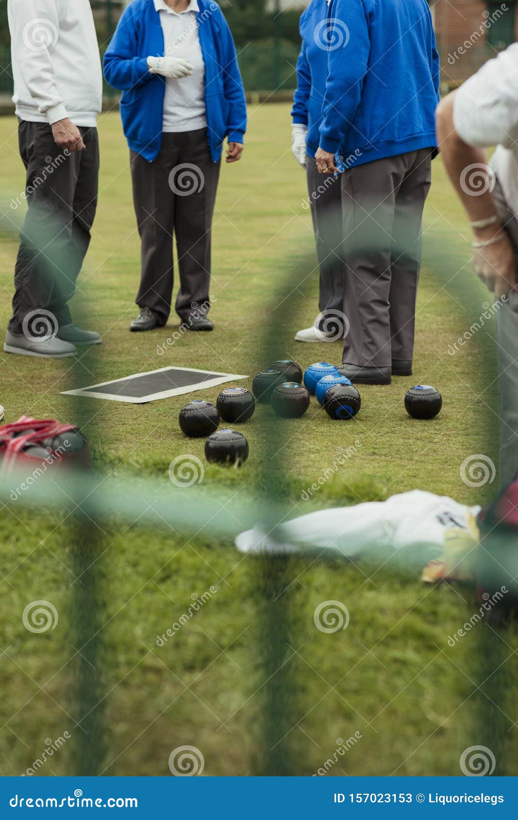 Bowling Bocce Game. French Riviera Stock Photo