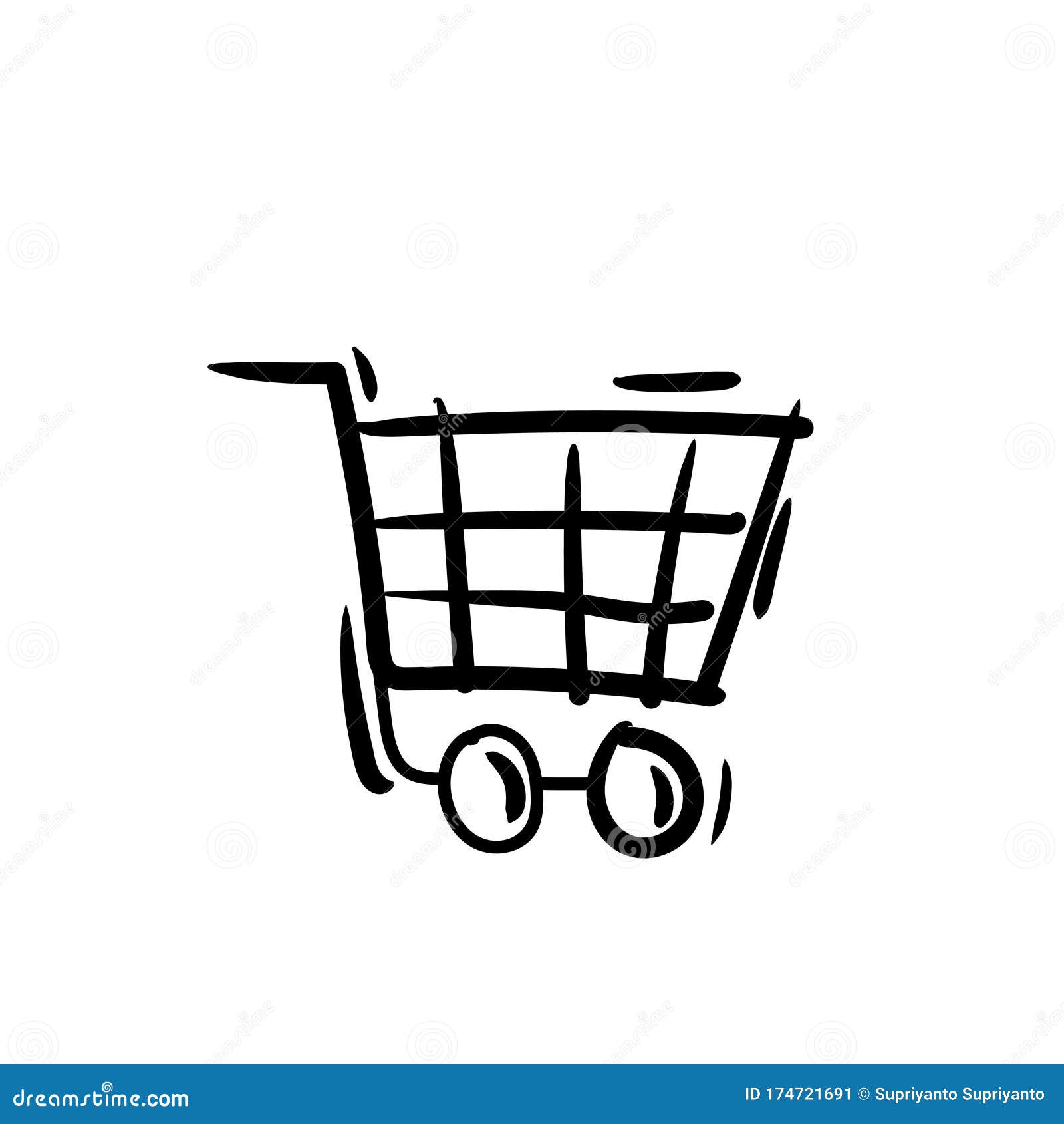 Boceto De Carros De Compras Escuela De Ilustración De Doodle Y Oficina