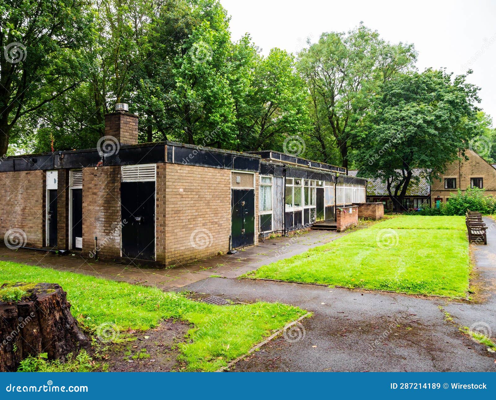 bodden lodge bowling club and green disused in monton eccles in manchester