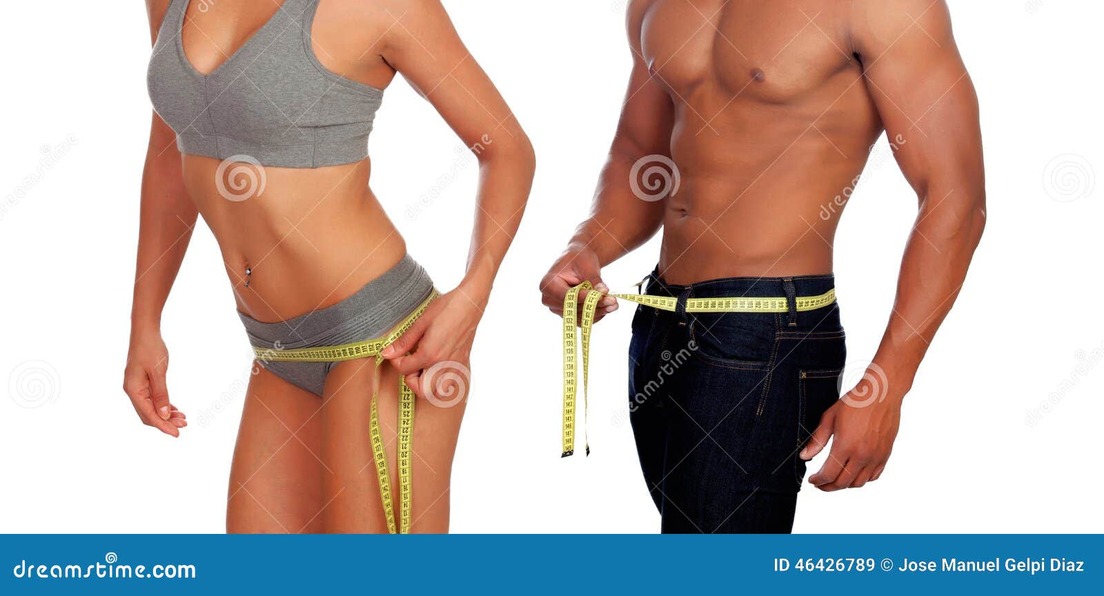 Man measuring his waist with a tape measure 2246454 Stock Photo at Vecteezy