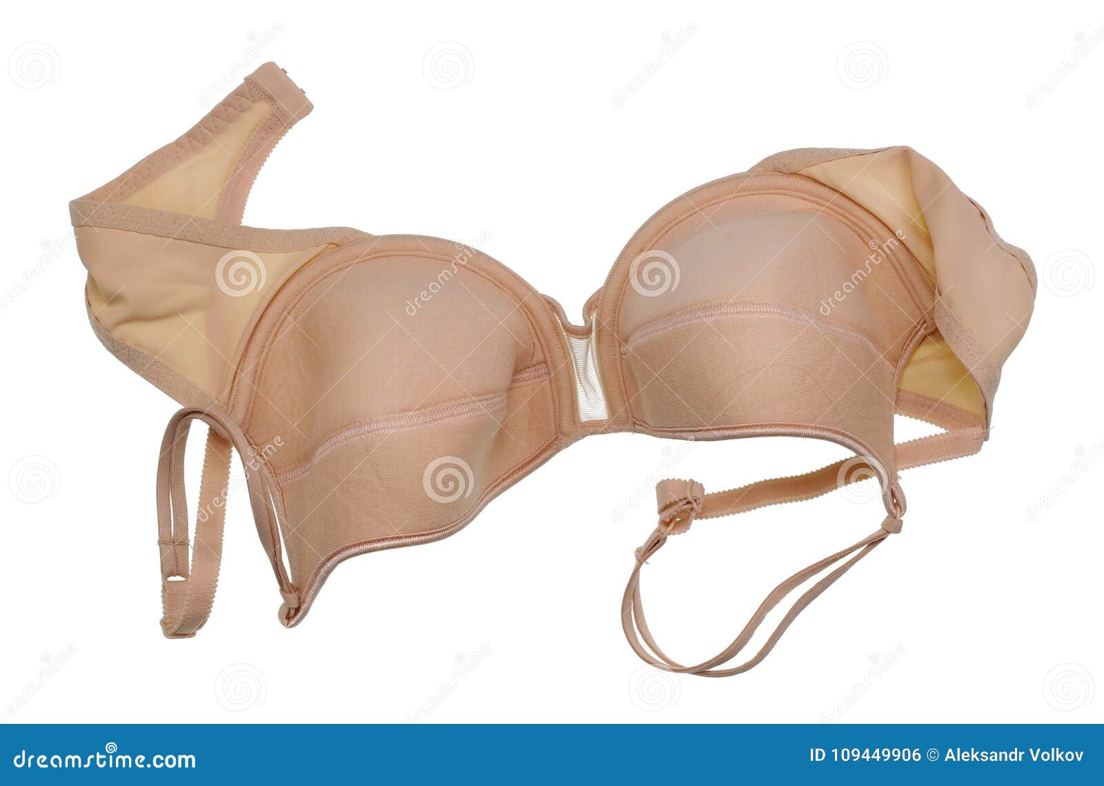 Bodily Peach Color Simple Rustic Female Bra. Isolated Stock Photo - Image  of simple, mass: 109449906