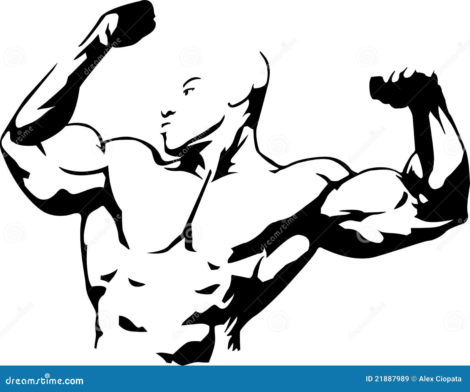 Body Building Stock Vector Illustration Of Human Iron