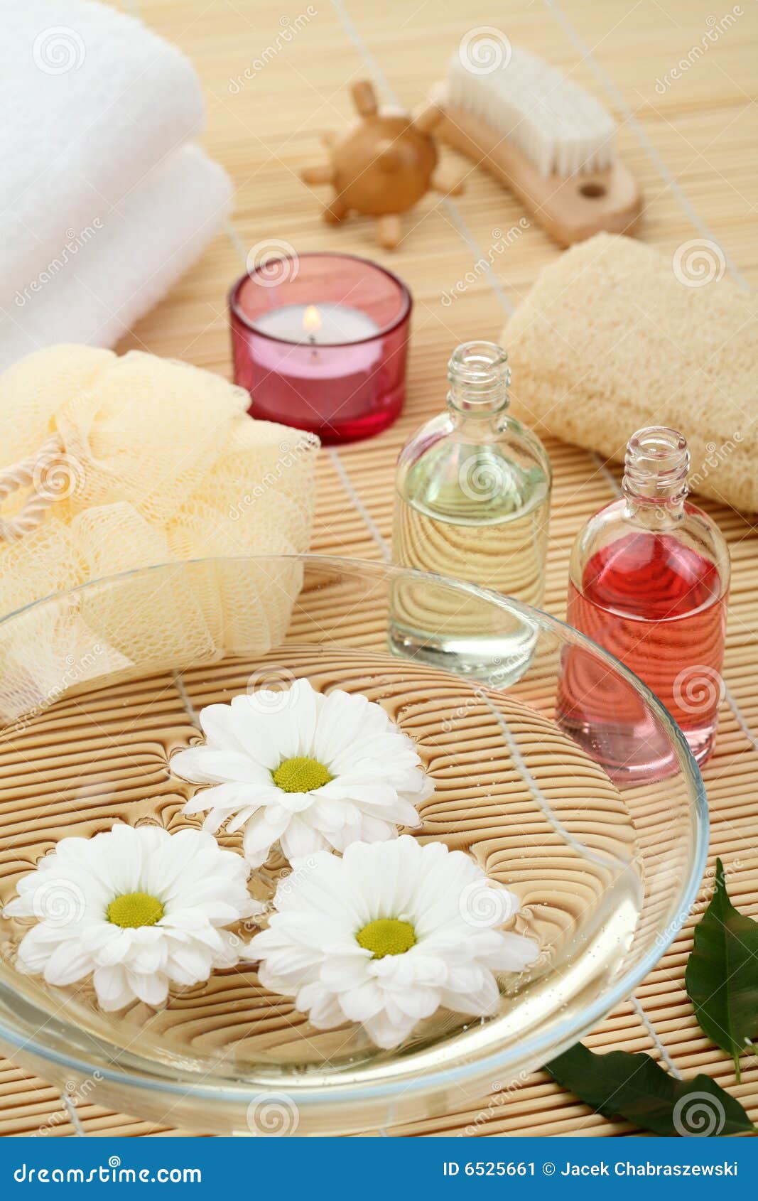 Bodycare products stock image. Image of bathroom, chamomile 6525661