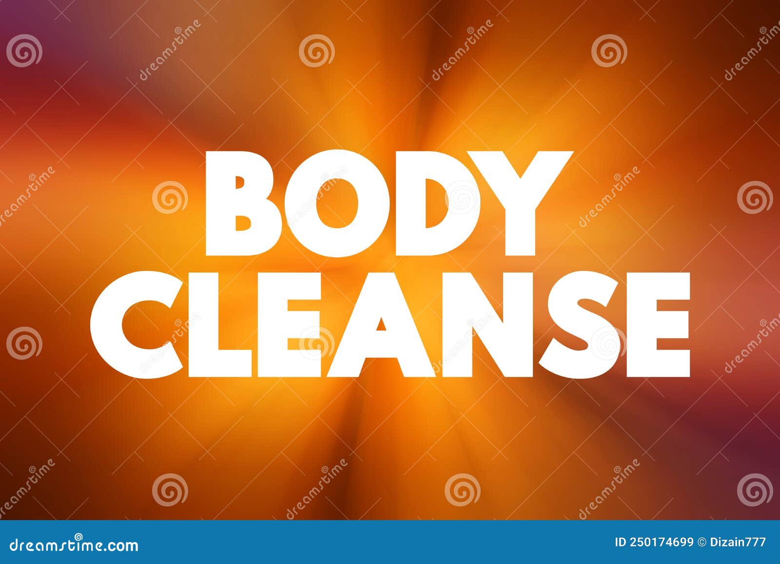 Body Cleanse Text Quote, Concept Background Stock Illustration