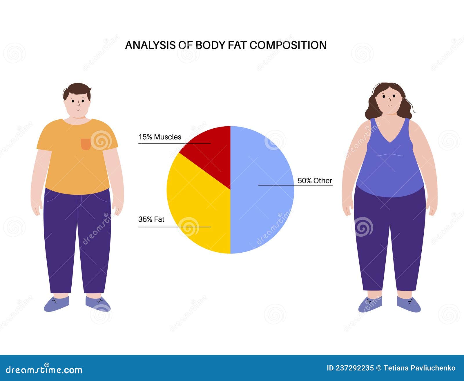Body fat composition stock vector. Illustration of person Biology Diagrams