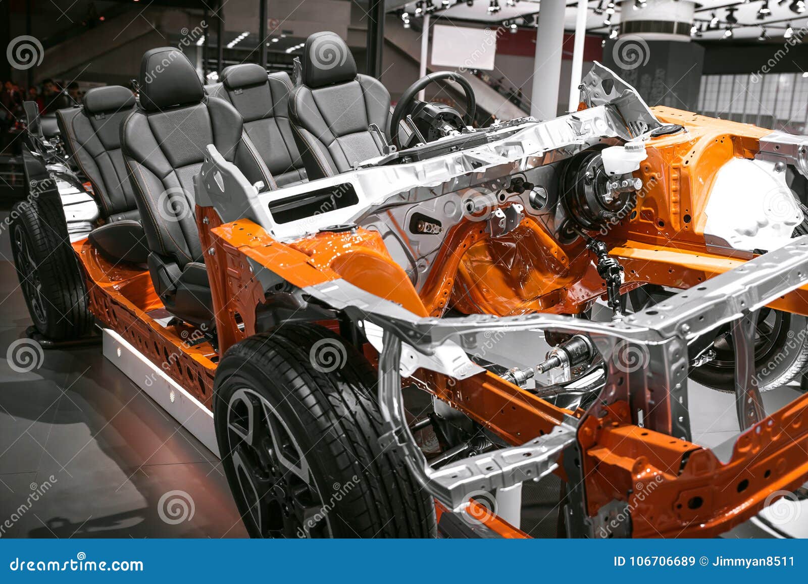 Body frames of car stock image. Image of auto, chassis 106706689