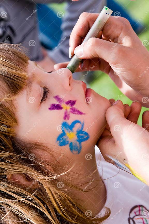 Body painting stock photo. Image of paint, people, flower 9749376
