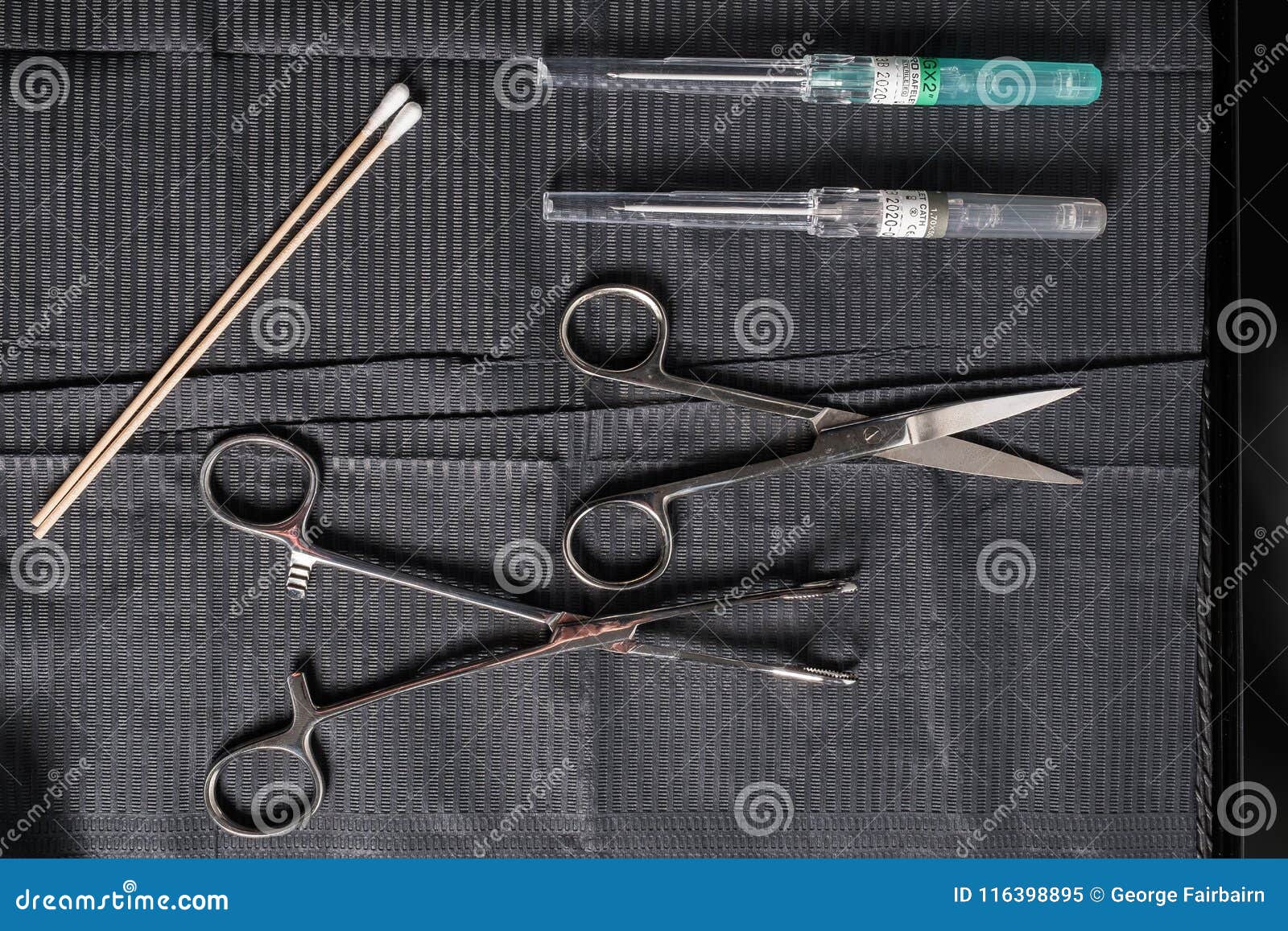Body Piercing Equipment on a Sterile Mat in a Tattoo Shop Stock Image ...