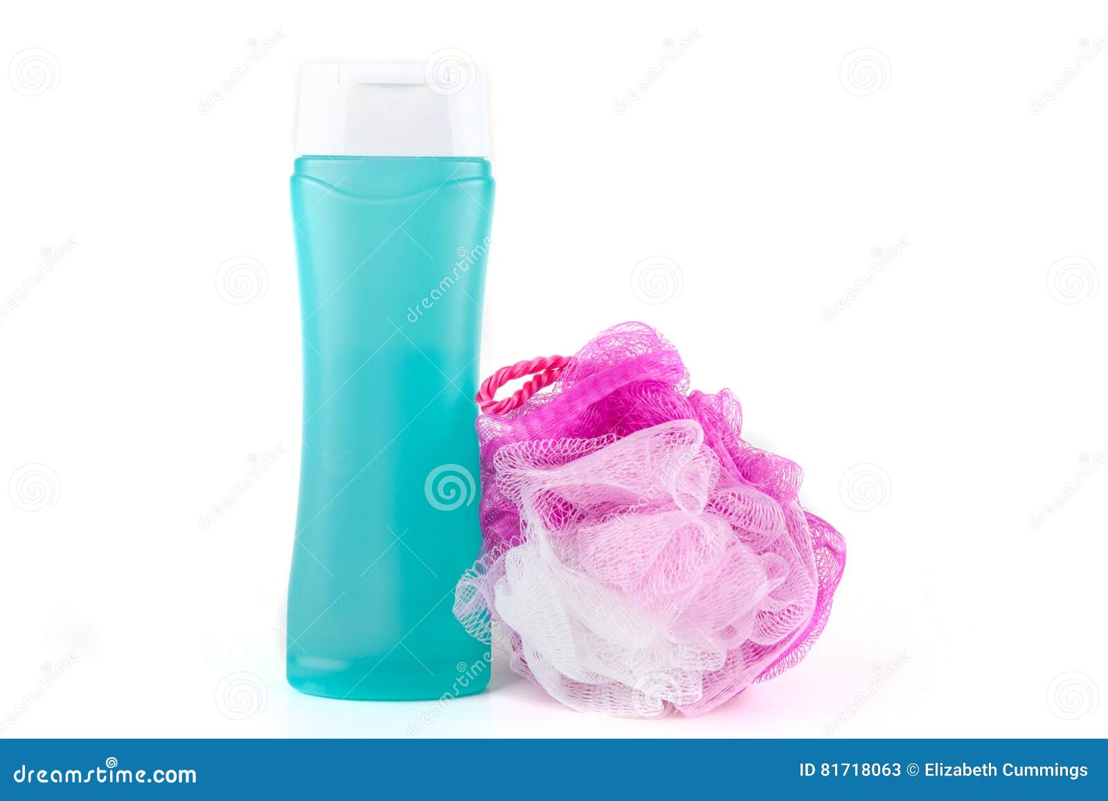 Body wash and loofah stock image. Image of skin, clean 81718063