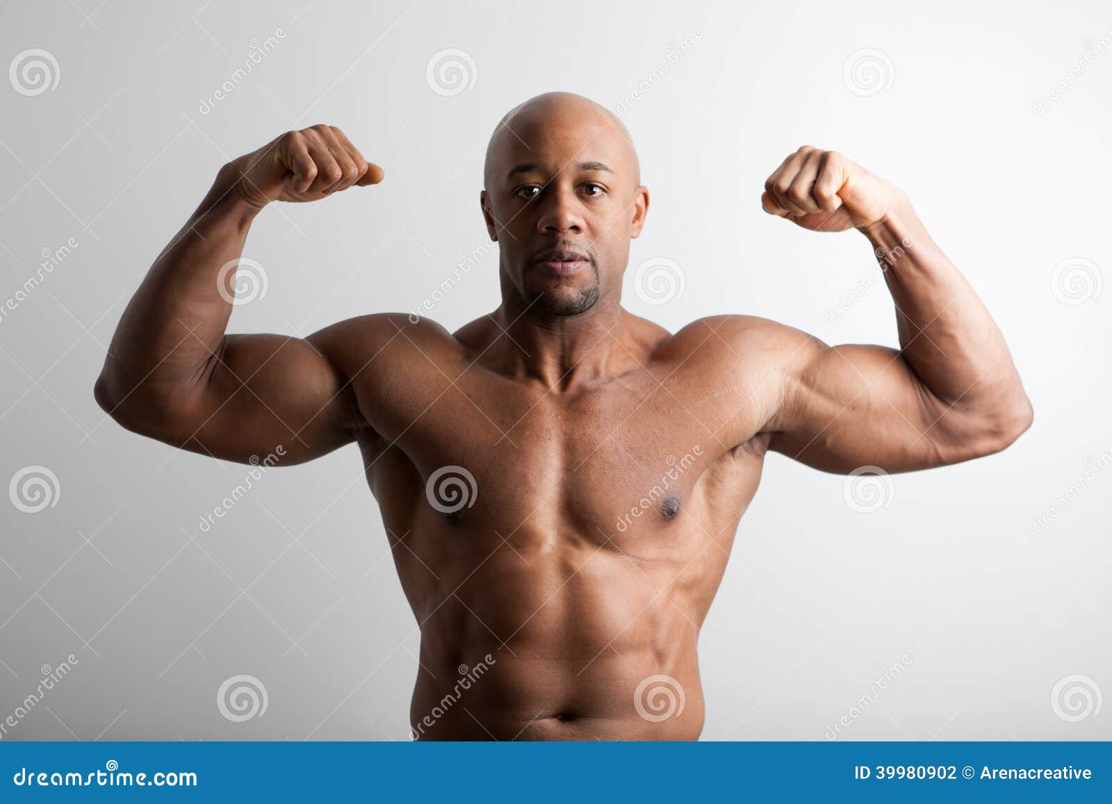 Bodybuilder with Arms Crossed Stock Photo - Image of jacked, muscular:  39980902