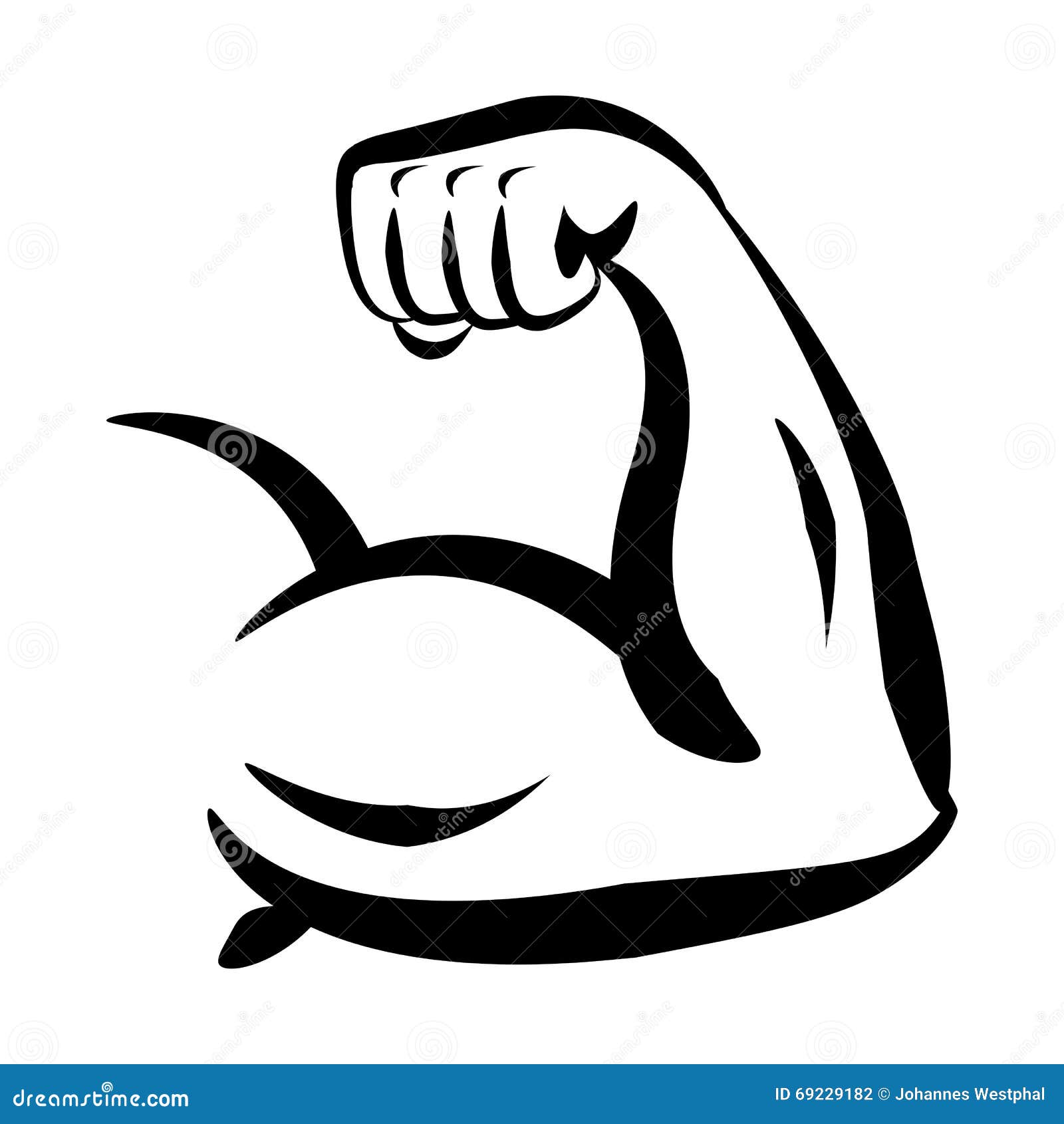 bodybuilder big biceps  logo