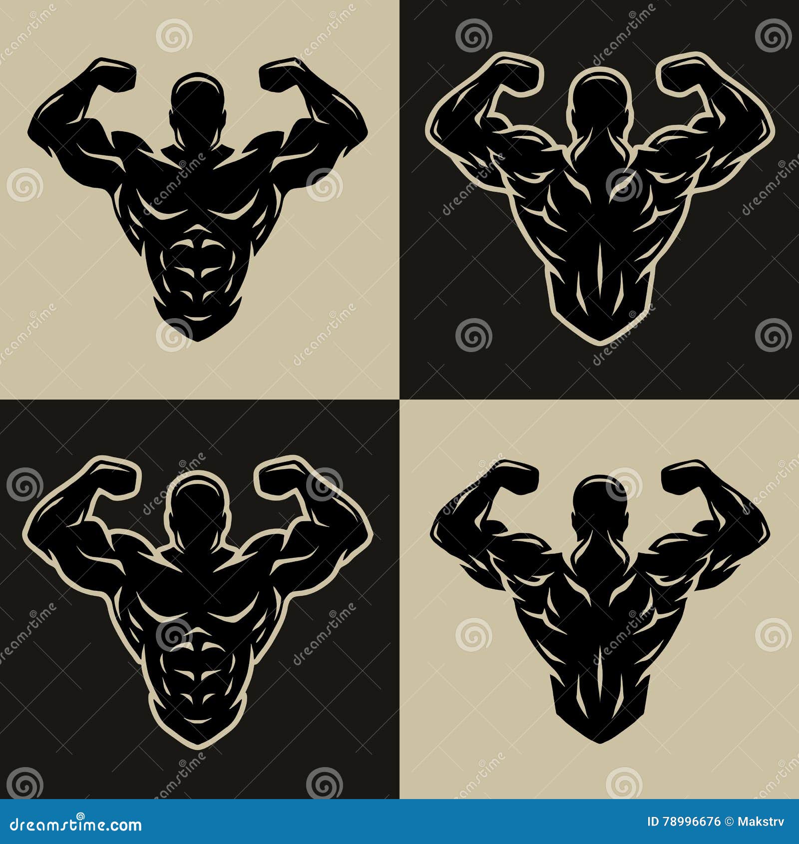 Update 81+ bodybuilding sketch logo super hot - in.eteachers