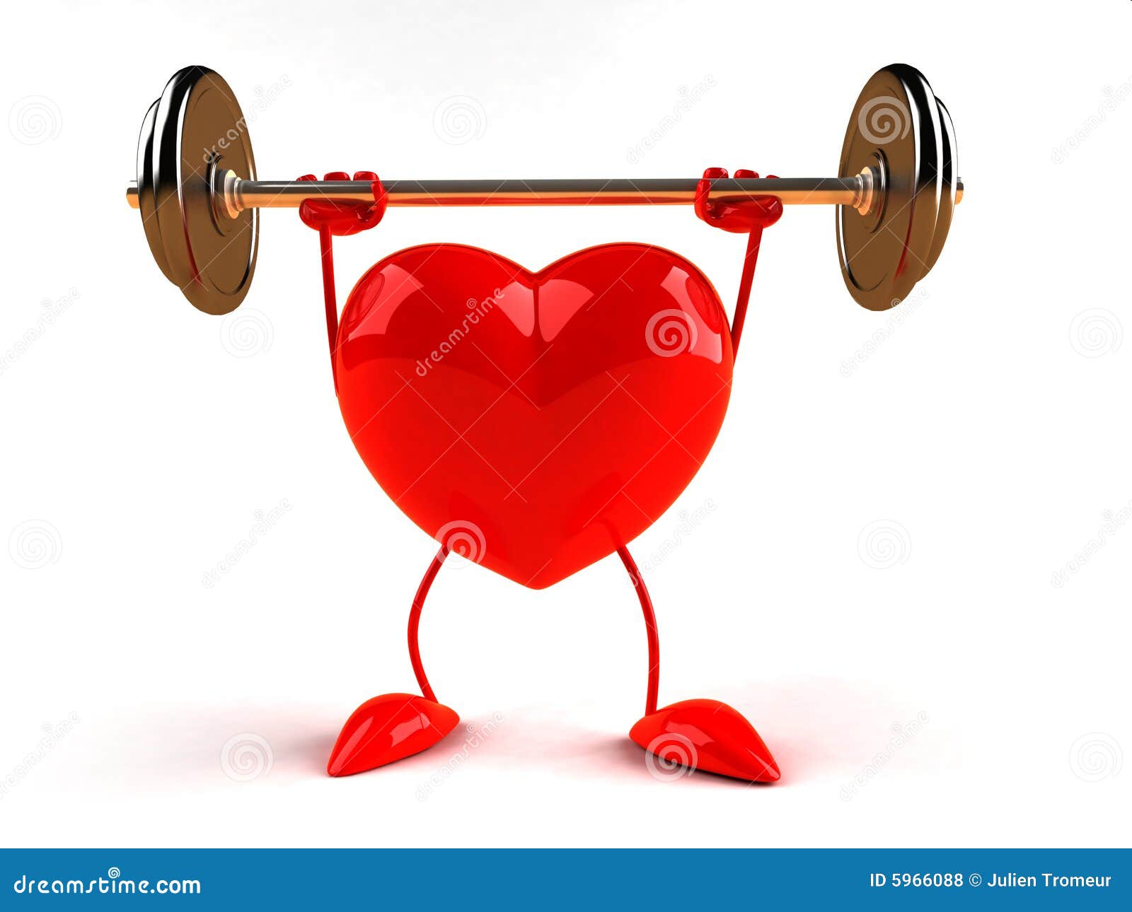 Bodybuilding heart stock illustration. Image of powerful - 5966088