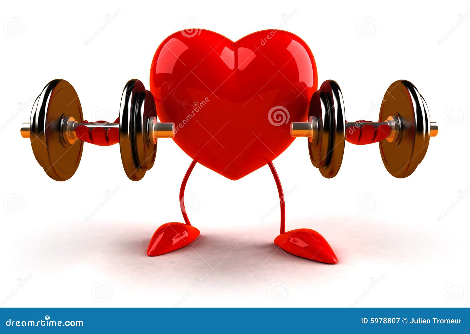 Bodybuilding heart stock illustration. Illustration of passion - 5978807