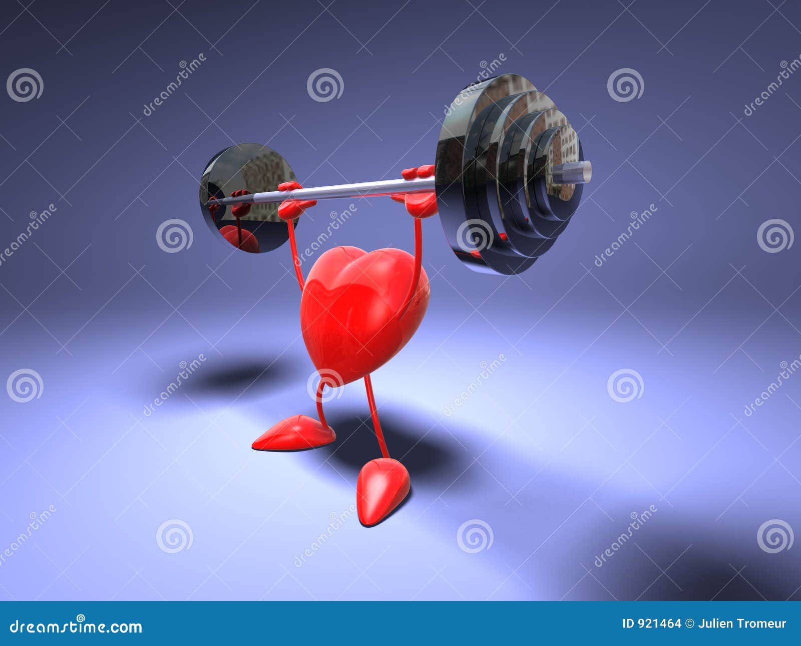 Bodybuilding heart stock illustration. Illustration of powerful - 921464