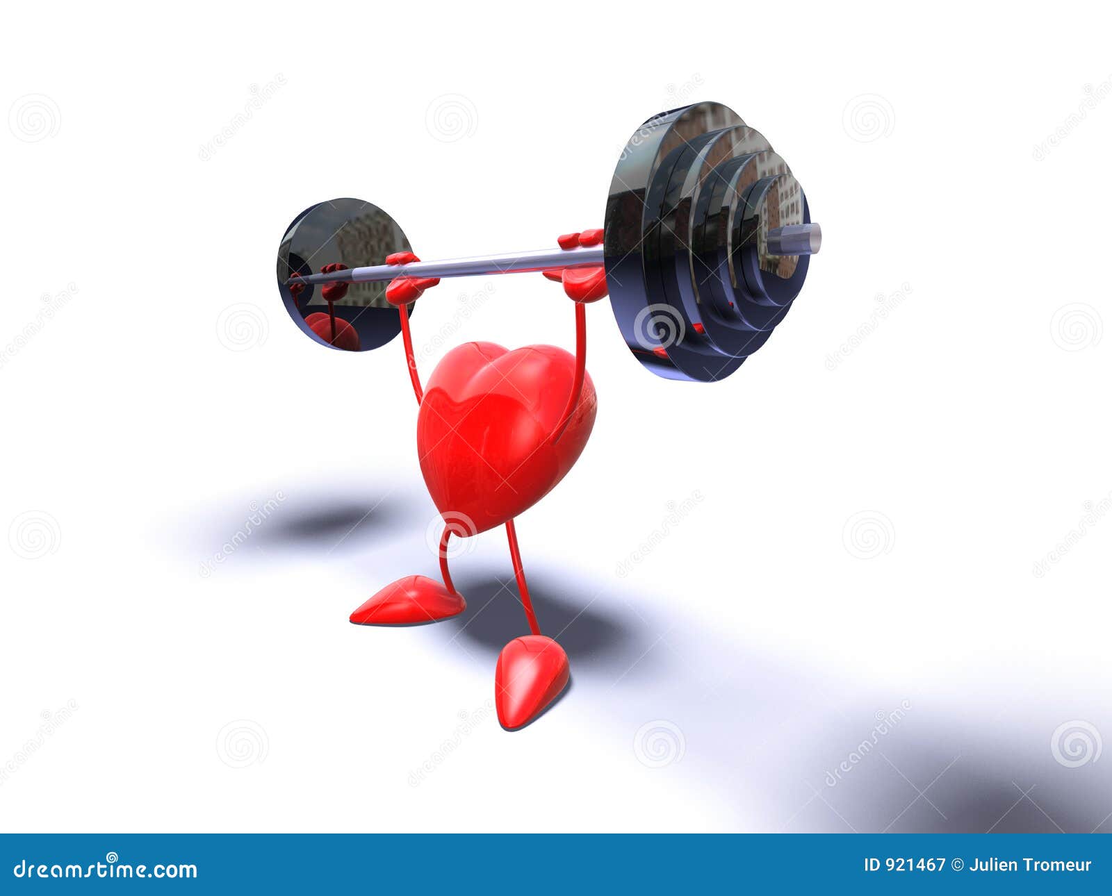 Bodybuilding heart stock illustration. Illustration of happiness - 921467